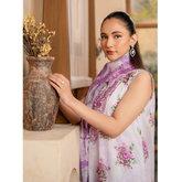 Naaz 3 PC Embroidered Unstitched Suit Lilac